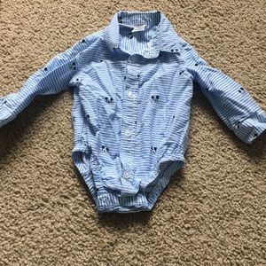 Dressy baby boy onesie